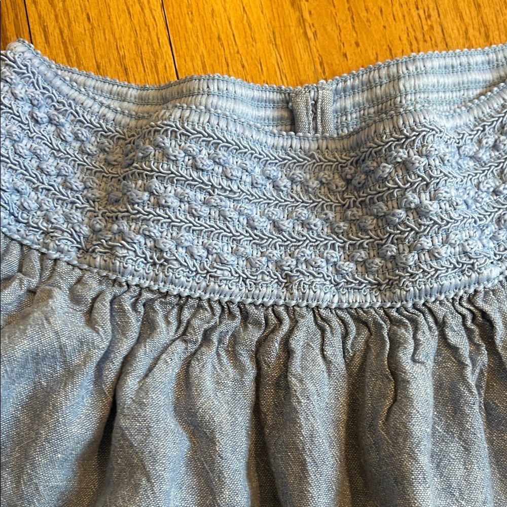 J. Crew Chambray mini skirt with elastic waist - Picture 4 of 6